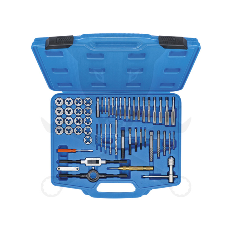 Menetfúró és menetmetsző készlet metrikus M3-M12 - 56 db-os