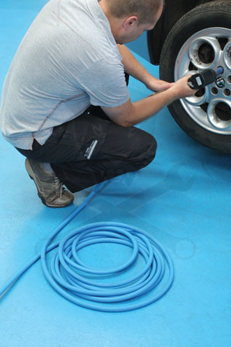 Levegőtömlő 9.5 mm x 15 m Kék - csavarodásmentes-szuperflexibilis