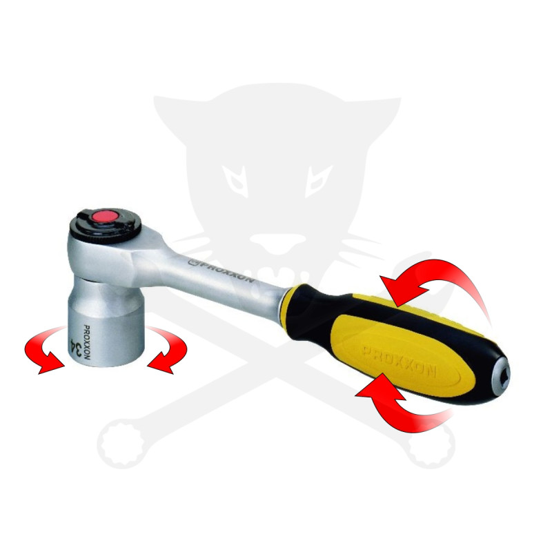 Crowa racsnis kulcs 1/2" 52 fog ROTARY-forgó nyelű PROXXON