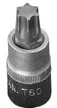 Rátűzőkulcs - crowa+bit 1/2" torx T40