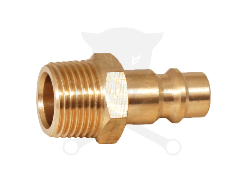 Levegős csatlakozó - gyorscsatlakozó apa - RÉZ - 3/8" KM - OLASZ