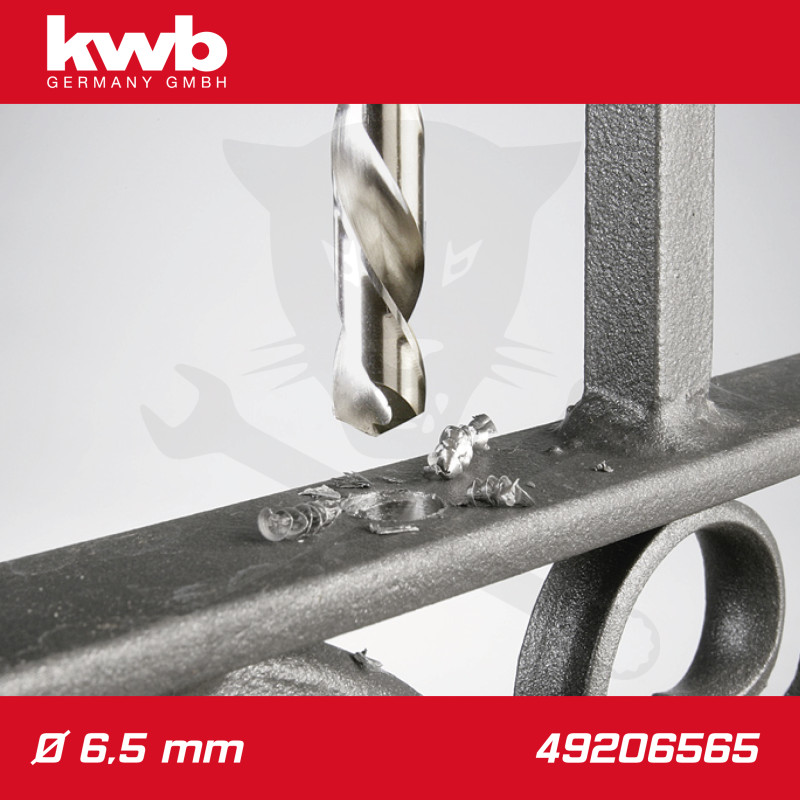 Csigafúró  6,5 mm HSS-G DIN 338 Silver Star, profi - KWB