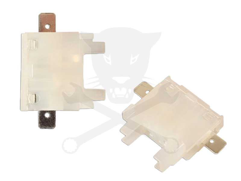 Biztosíték tartó, hagyományos kialakítású, (fehér)  1 db -