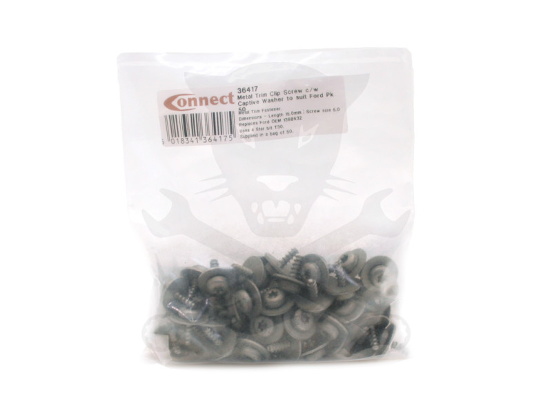 Fém lemezcsavar készlet alátéttel - 50 db - 15,0x5,0 mm - Ford