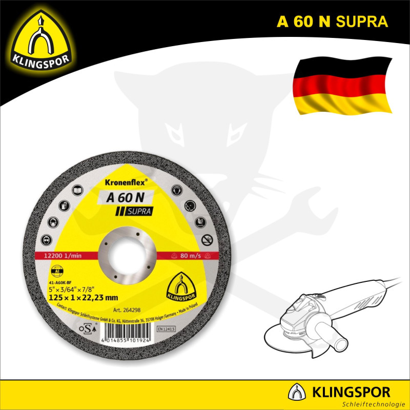 Vágókorong 125x1.0 mm A60 N - alumínium - Klingspor