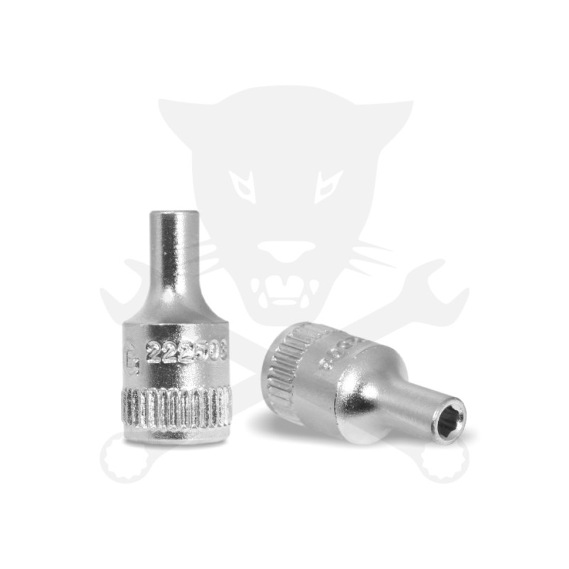 Dugókulcs - crowafej 1/4" 6 lap normál  5,5 mm Genius