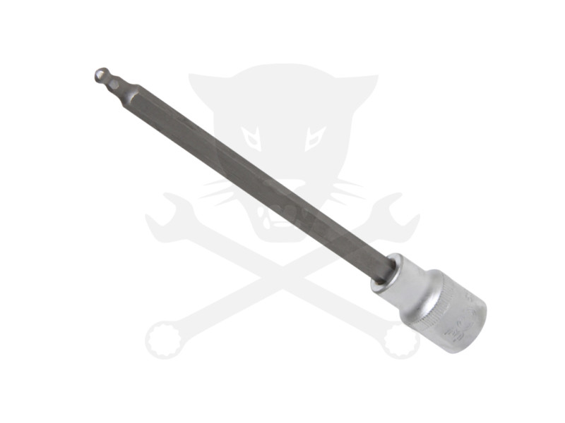 Rátűzőkulcs - crowa+bit 1/2" imbusz  5 x 160 mm gömbvégű BGS