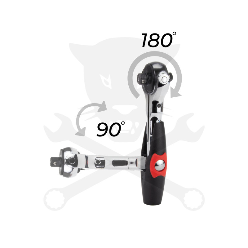 Crowa racsnis kulcs 1/4" forgó