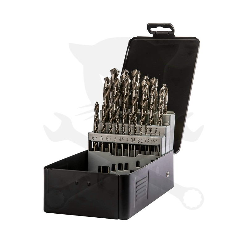 Csigafúró készlet HSS  25 db-os 1.0-13.0 mm - Labor (001-KA013250)