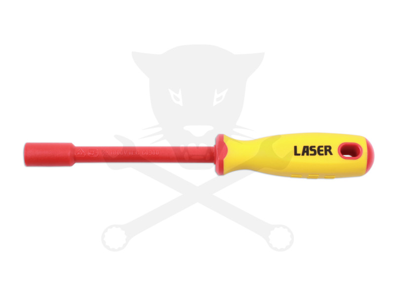 Szigetelt VDE 1000 V-os dugókulcs csavarhúzó 6 lapú  6 mm-es