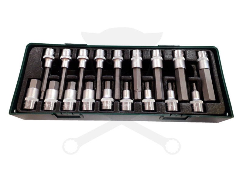 Rátűzőkulcs készlet 1/2" imbusz 5-19 mm Jonnesway