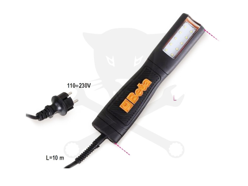 Szerelőlámpa 230V-os 10 méteres kábellel 340 Lumen, IP65 - BETA