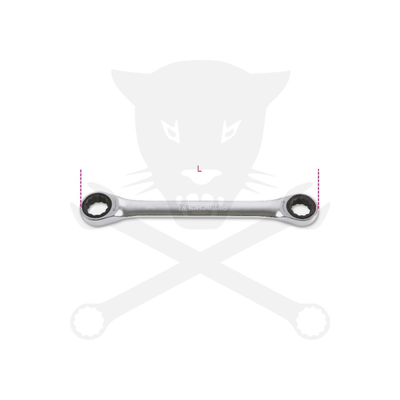 Csillag-csillagkulcs racsnis 7/16"x1/2" Beta (195AS/7/16)