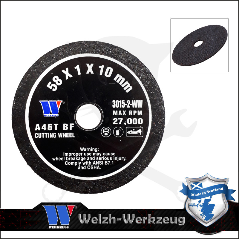 Vágókorong  58 x 1.0 mm fémre 1 db - Welzh