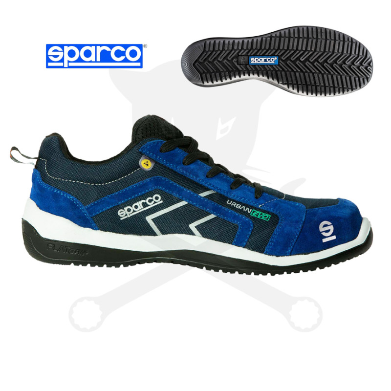 Munkavédelmi cipő SPARCO - Urban Evo S3 ESD középkék-azúrkék 42-es