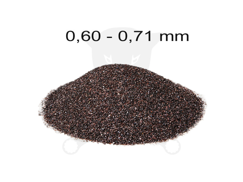 Szóróanyag normálkorund barna NK30 = 0,50 - 0,71 mm -25 kg