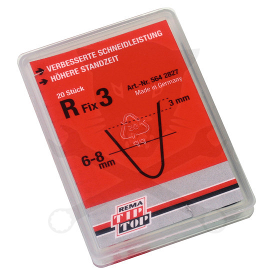 Gumi profilvágóhoz vágókés - kerekített profil - R Fix3. 6-8 mm -20 db