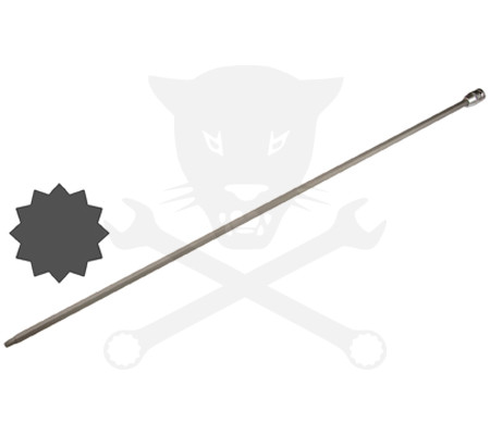 Rátűzőkulcs - crowa+bit 1/2" XZN - Spline -  M8x800 mm extra hosszú BGS