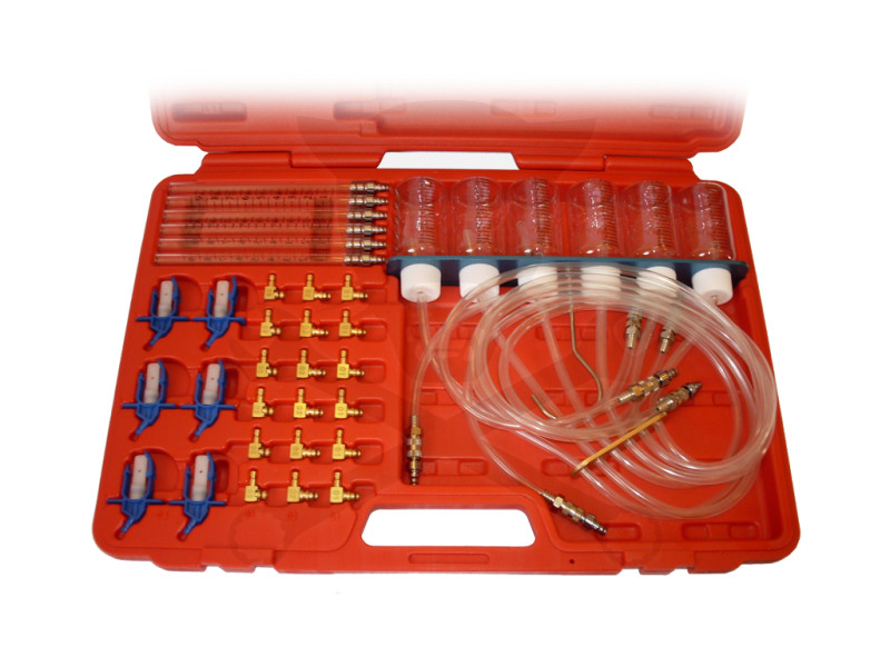 Átfolyásmérő - résolaj veszteség mérő készlet adapterekkel