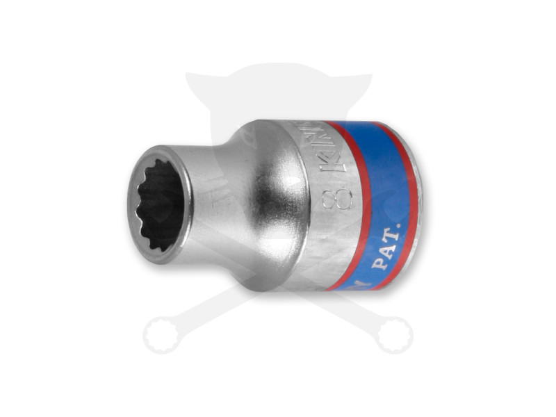 Dugókulcs - crowafej 3/8" 12 lap normál 08 mm