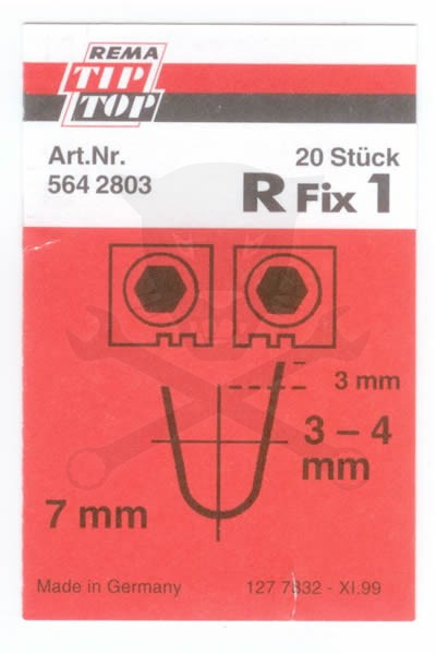 Gumi profilvágóhoz vágókés - kerekített profil - R Fix1. 3-4 mm -20 db