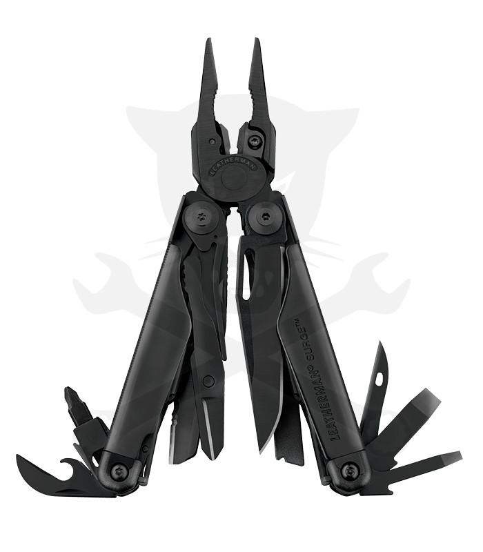 Multifunkciós szerszám Leatherman SURGE Fekete + Molle feketetok  -