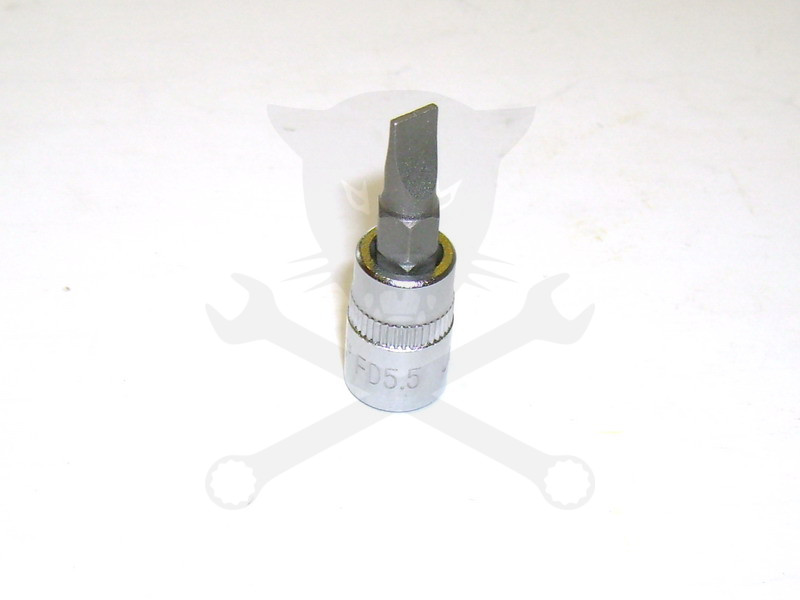 Rátűzőkulcs - crowa+bit 1/4" lapos 5,5 mm