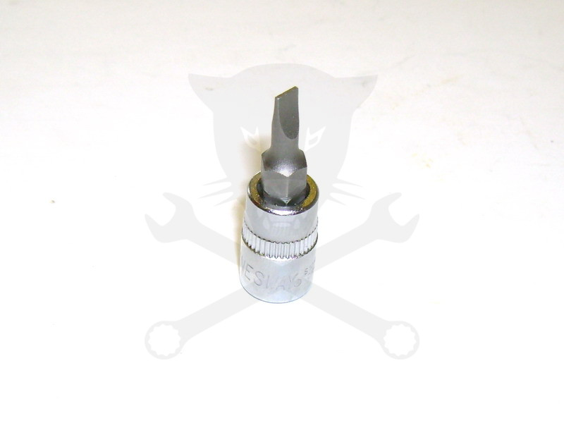 Rátűzőkulcs - crowa+bit 1/4" lapos 4 mm