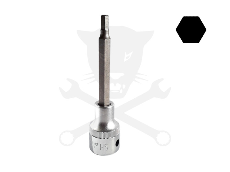 Rátűzőkulcs - crowa+bit 1/2" imbusz  5 mm, hosszú