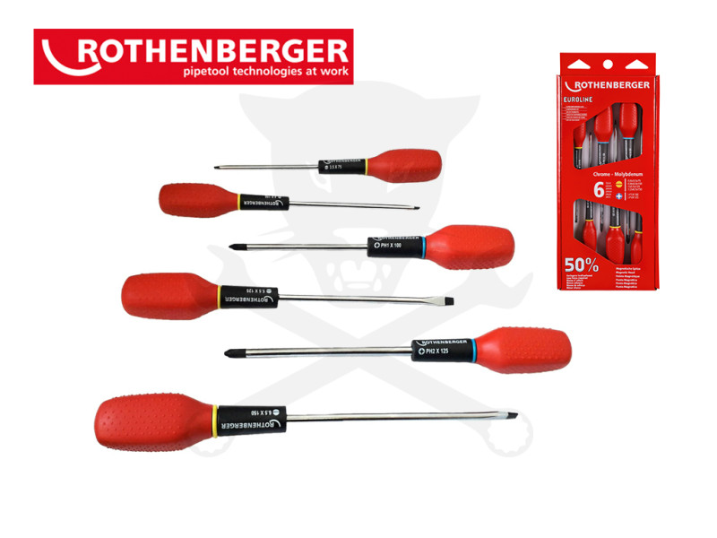 Csavarhúzó készlet - 6 részes - EUROLINE - Rothenberger