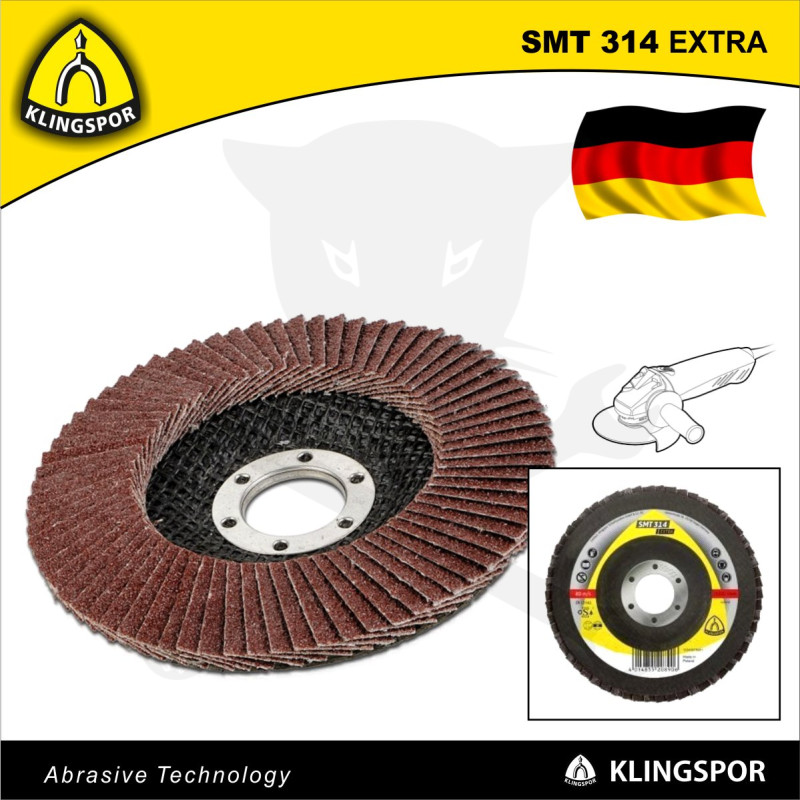 Csiszolótányér, lamellás 115 mm P40 - acél és színesfém - Klingspor