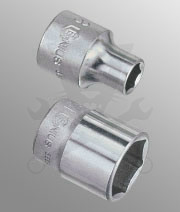 Dugókulcs - crowafej 3/8" 6 lap normál 14 mm Genius