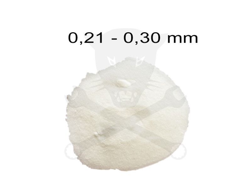 Szóróanyag elektrokorund fehér EK 60 = 0.21-0.30 mm -25 kg