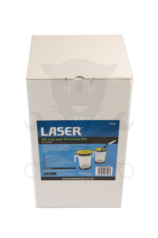 Olajbetöltő kanna  5 literes 2 db-os készlet skálázott extra áttetsző