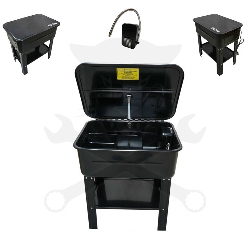 Alkatrészmosó berendezés 075 l elektromos - FEKETE