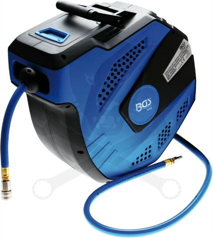 Levegőtömlő csévélődobbal 12 + 2 méteres 12 x 18 mm - profi - BGS