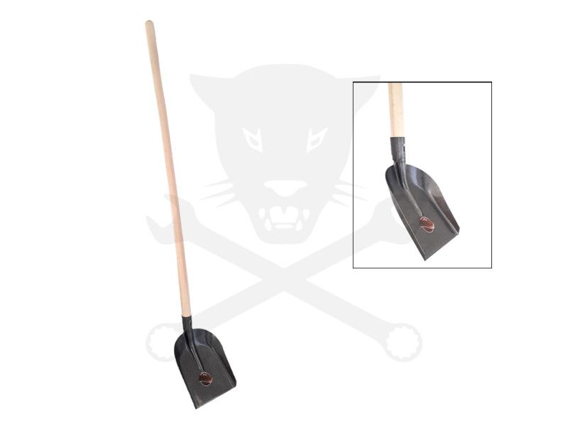 Rakodó lapát 100-as 25 cm - nyelezett - szürke