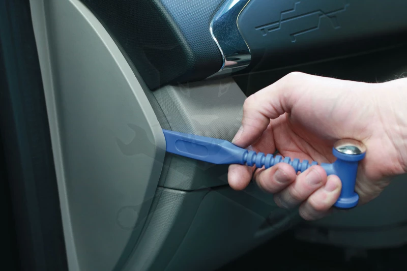 Kalapács precíziós MINI 90x17 mm gumi és acél fej - Laser