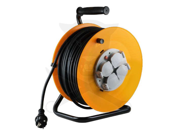 Kábeldob 50 m - IP44 gumi kábel