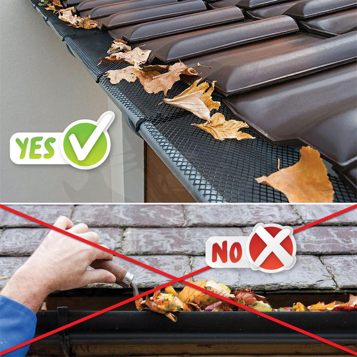 Ereszcsatorna lombfogó háló 6 m x 15 cm