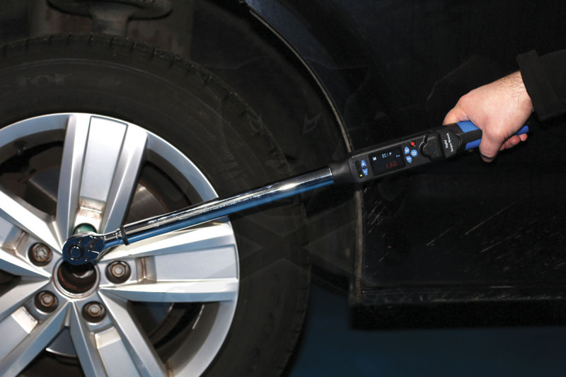 Nyomatékkulcs, digitális 068-340 Nm 1/2" + szögmérő 2:1-ben - Laser