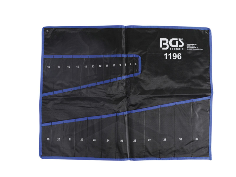 Csillag-villáskulcs készlet 25 db ÜRES TÁROLÓ TASAK 6-32 mm - BGS-hez