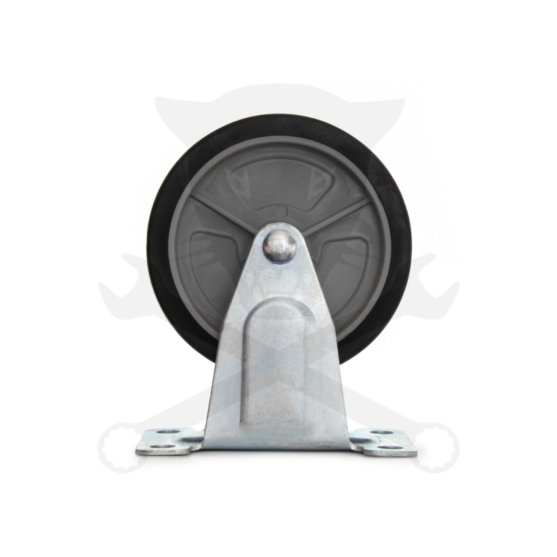 Kerék 100 mm - fix villás-talpas - 150 kg terhelhetőség, kiskocsihoz