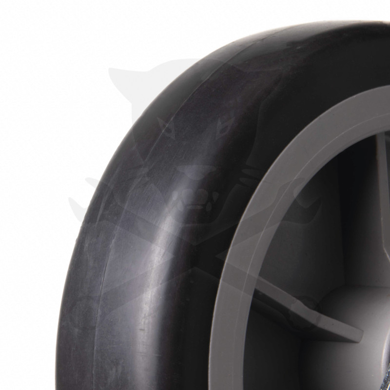 Kerék 125 mm - fix villás-talpas - 300 kg terhelhetőség, kiskocsihoz