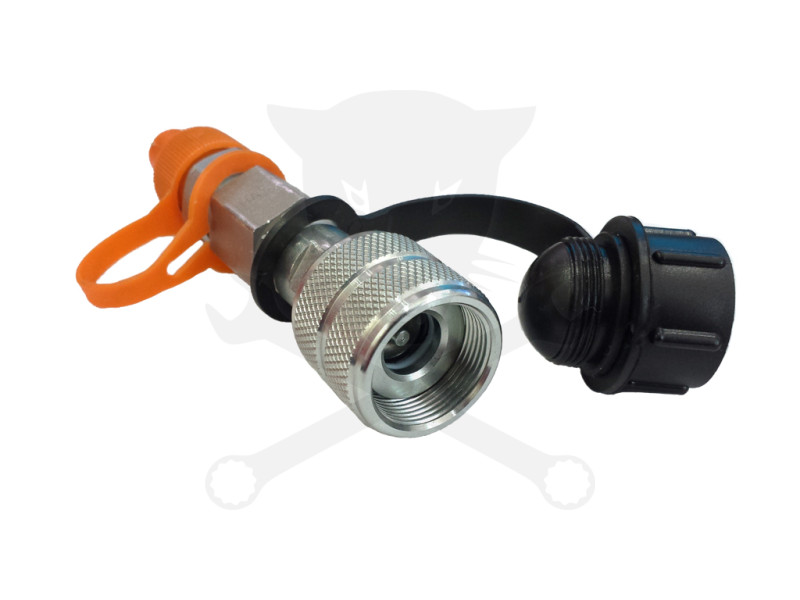 Karosszéria nyomatóhoz szelepes hidr.-csatl. szűkítő adapter 3/8"-1/4"