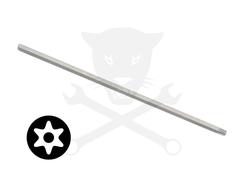 Bit torx 1/4" T25*160 mm hatágú lyukas