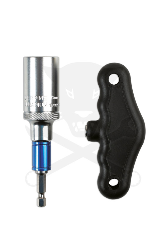 Dugókulcs - crowafej multi univerzális "túlélő fej" + T-fogó 9-21 mm