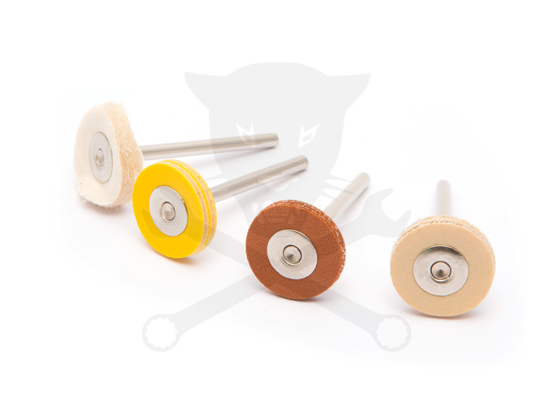 Multifunkciós mikrocsiszológéphez csapos polírkorong készlet 3,1 mm 4 r.