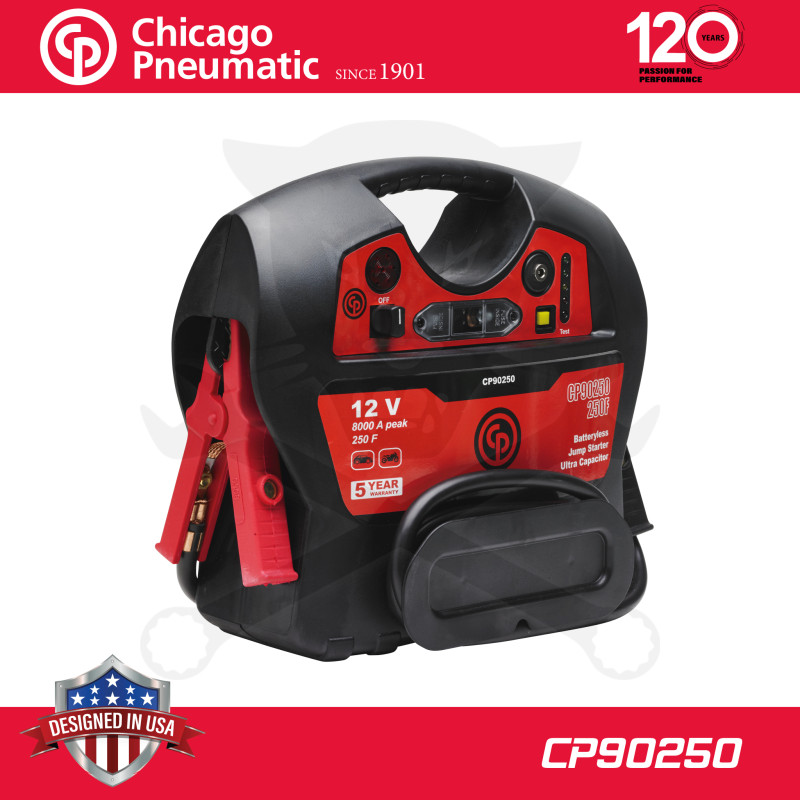Akkumulátor bikázó-indító (starter) 12 V  -8000A 250F UltraKondi Chicag(CP90250)