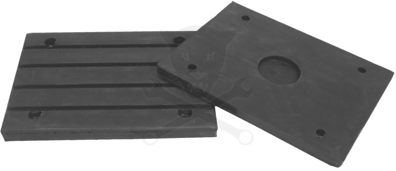Gumipogácsa csápos emelőhöz 195x150 mm-es téglatest négyfuratos